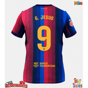Barcelona Gabriel Jesus #9 Replica Home Stadium Shirt 2026-27 Short Sleeve